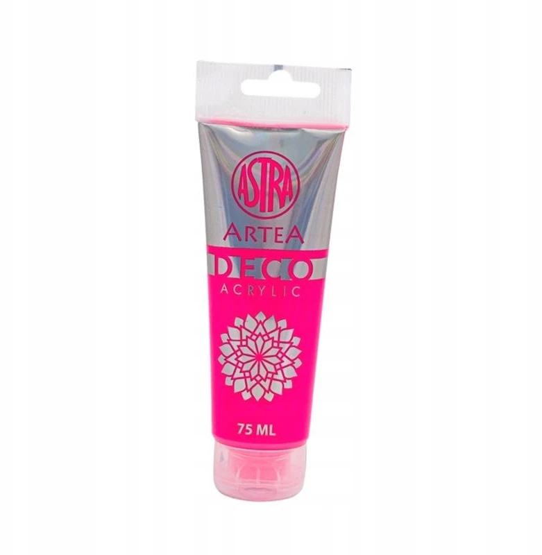 Astra Deco neon rožiniai akriliniai dažai, 75ml