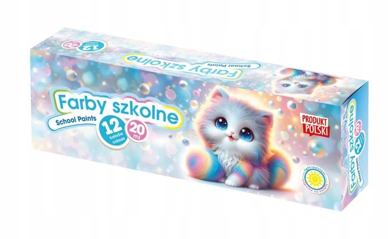 ASTRA Farby szkolne Kotki 12 kolorów