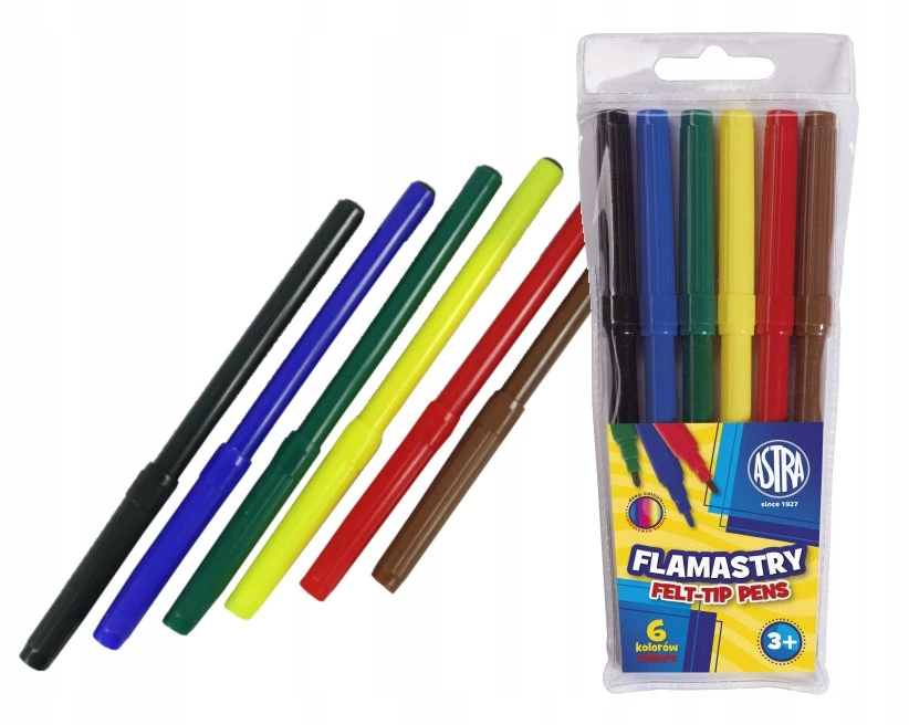 Astra Flamastry, 6 kolorów (202179)