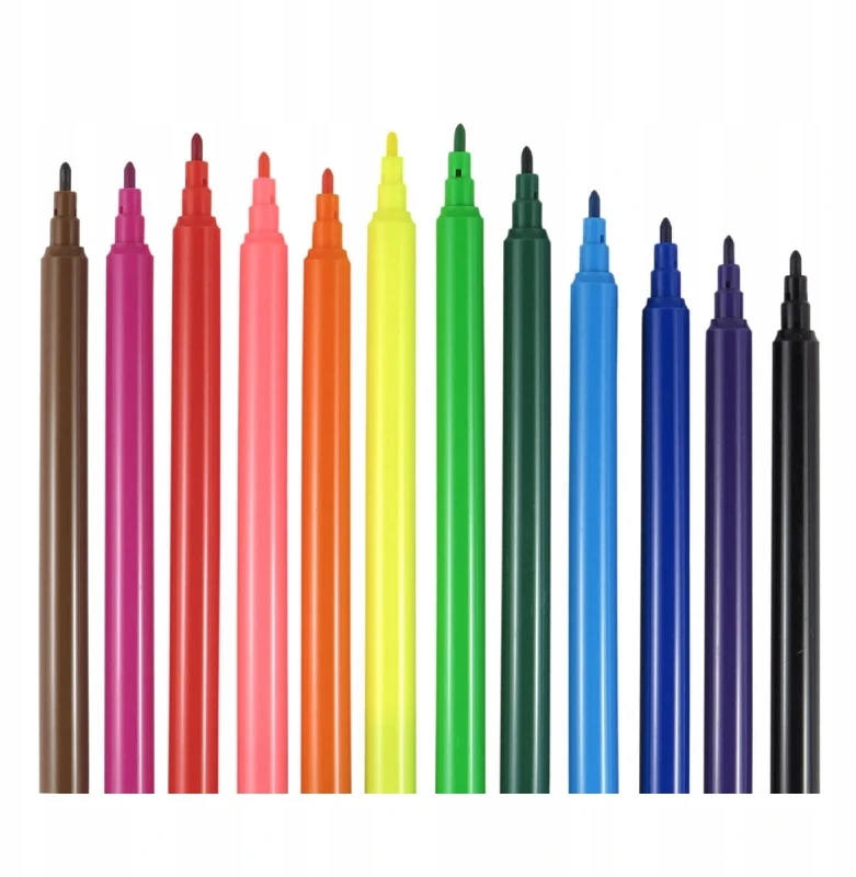 Astra flomasteriai mokyklai, Pastel Line markeriai, 12 spalvų KARTONĖJE DĖŽĖJE