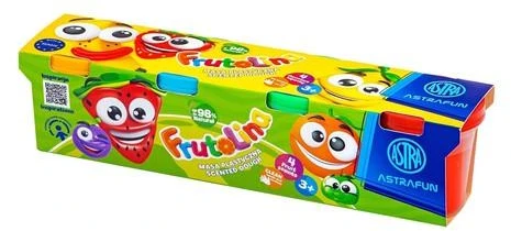 Astra Frutolina masė, 4 spalvos x 100g, vaisių kvapai