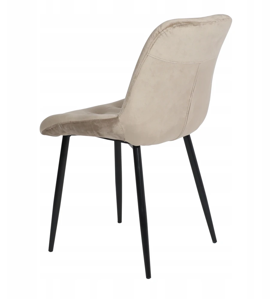 ASTRA KĖDĖ svetainei, valgomajam, svetainės tualetinis staliukas, BEIGE VELOUR, aksominis, patogus