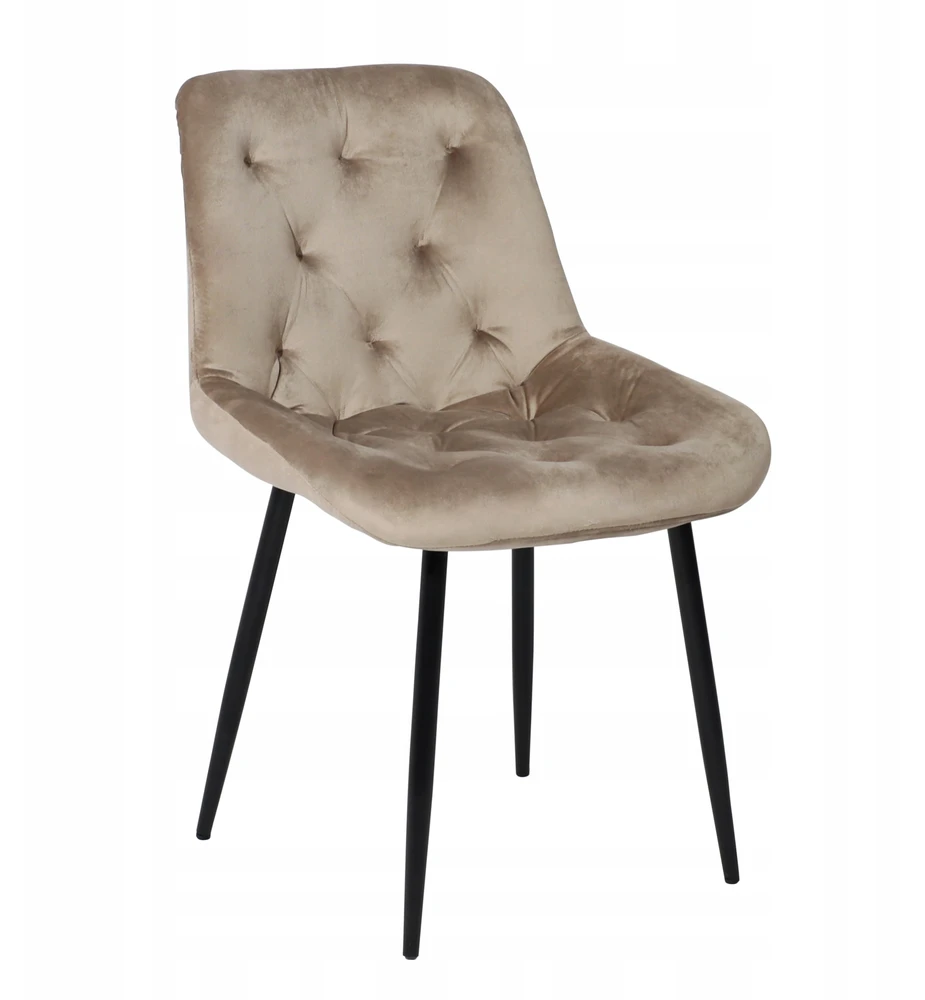 ASTRA KĖDĖ svetainei, valgomajam, svetainės tualetinis staliukas, BEIGE VELOUR, aksominis, patogus