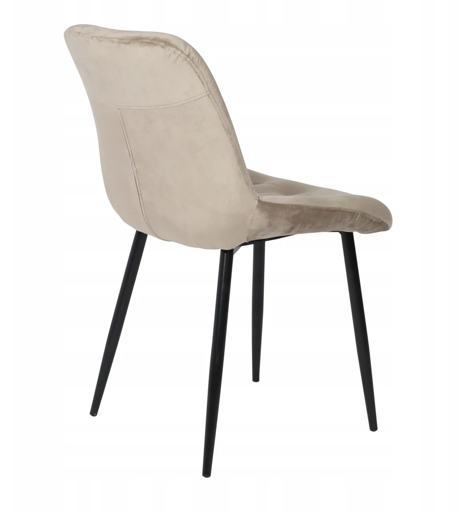 ASTRA KĖDĖ svetainei, valgomajam, svetainės tualetinis staliukas, BEIGE VELOUR, aksominis, patogus