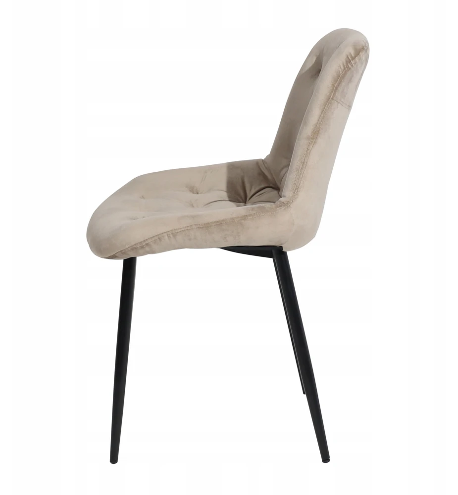 ASTRA KĖDĖ svetainei, valgomajam, svetainės tualetinis staliukas, BEIGE VELOUR, aksominis, patogus