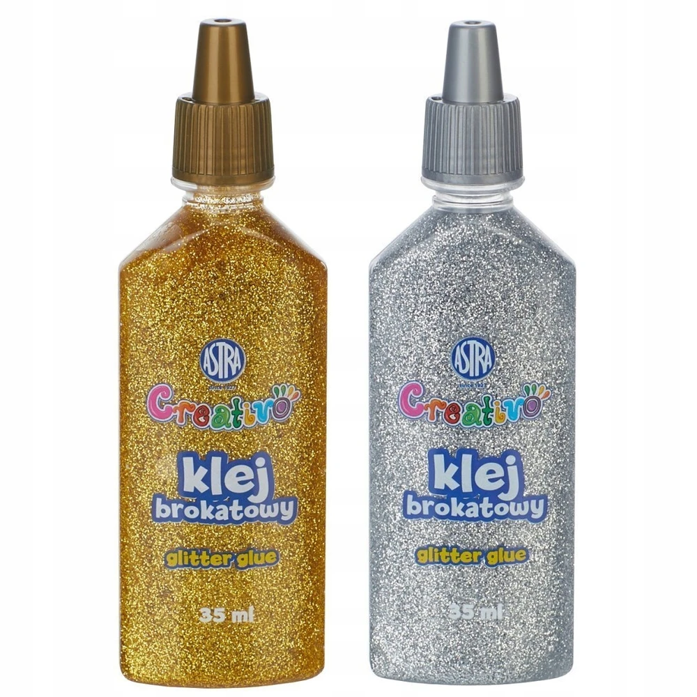 Astra Klej brokatowy 35 ml aukso spalvos / srebrnym