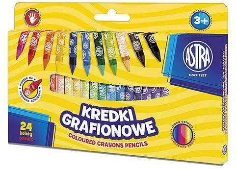 Astra kreidelės iš kaolino molio, 24 spalvos