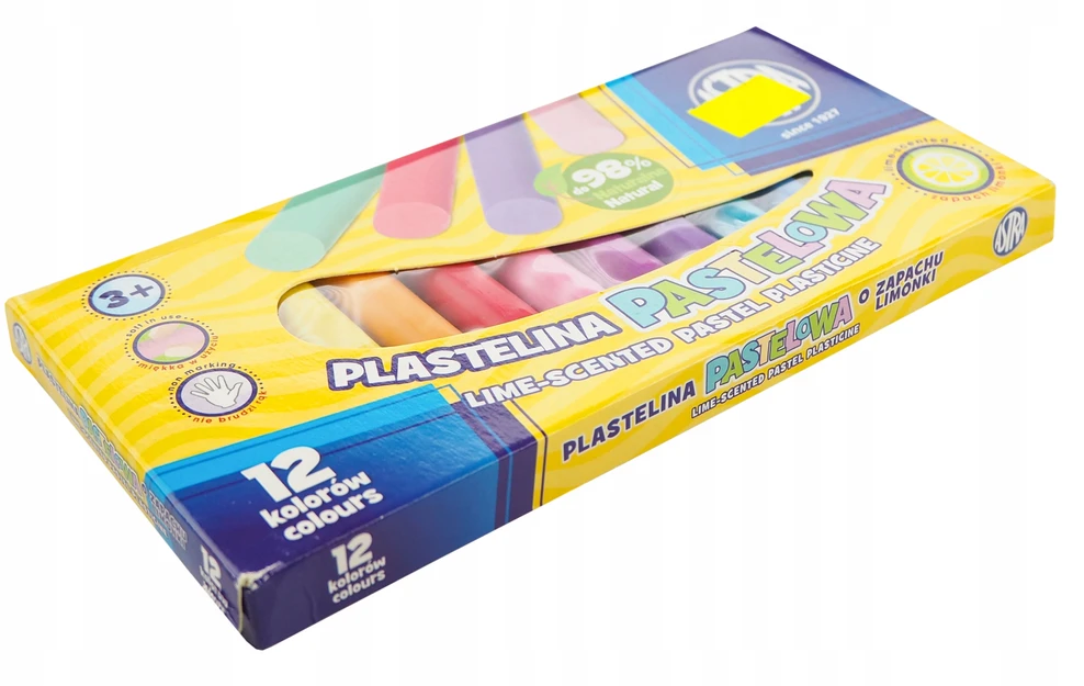 Astra Liepomis kvepiantis pastelinis plastilinas 12 spalvų