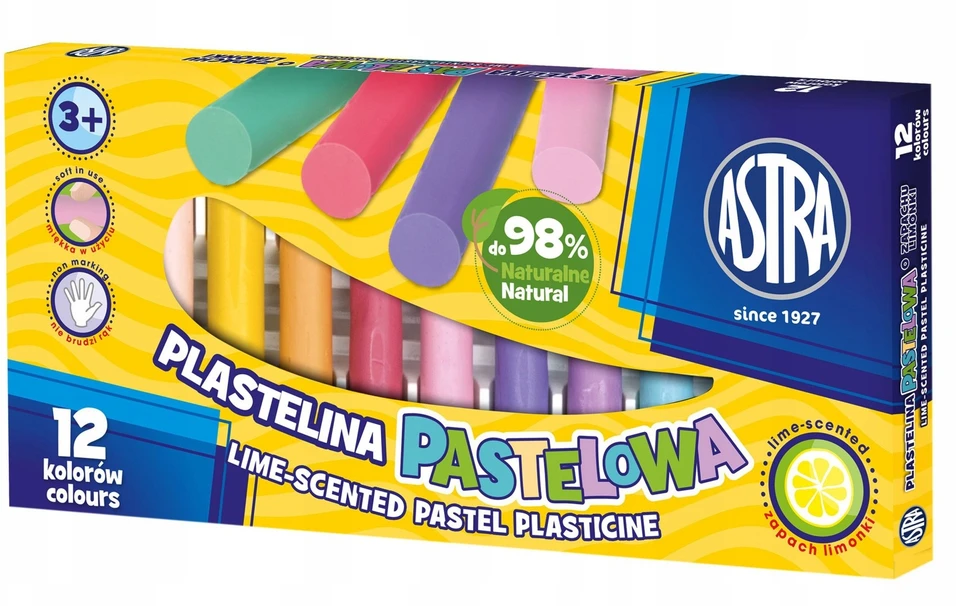 Astra Liepomis kvepiantis pastelinis plastilinas 12 spalvų