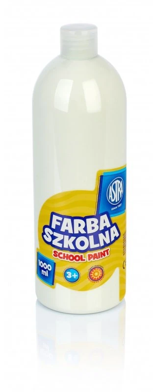 Astra mokykliniai dažai, balti, 1000ml