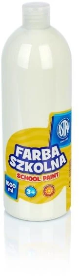 Astra mokykliniai dažai, balti, 1000ml