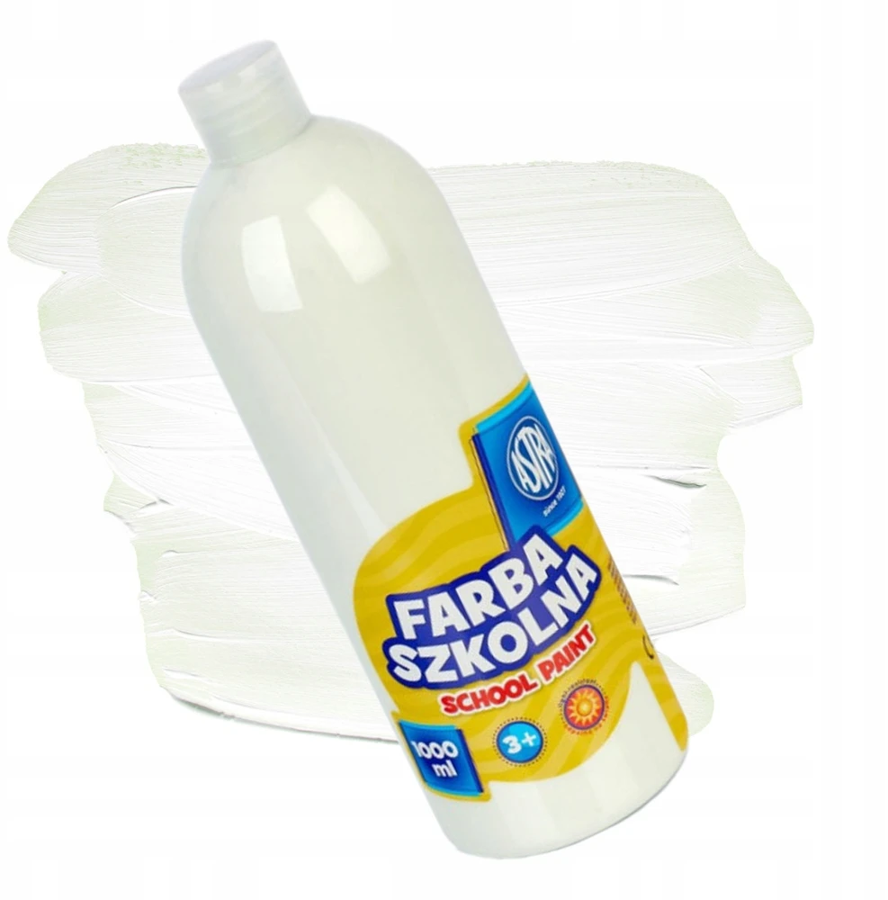 Astra mokykliniai dažai, balti, 1000ml