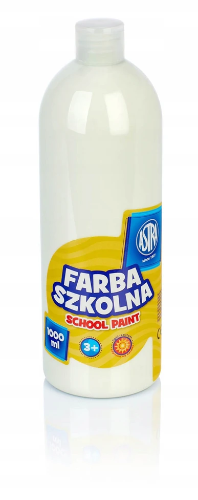 Astra mokykliniai dažai, balti, 1000ml