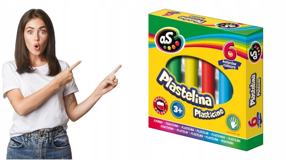 Astra Mokyklinis plastilinas vaikams 6 spalvų, minkštas, nelimpantis