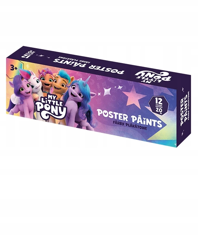 Astra My Little Pony plakatiniai dažai, 12 spalvų, 20 ml