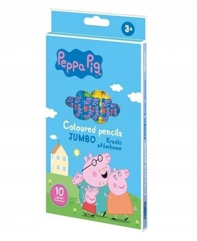 Astra "peppa" storos spalvotos kreidelės, 10 spalvų