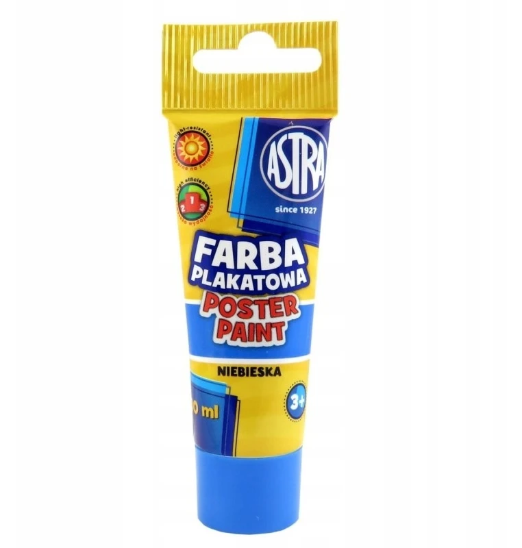 Astra Plakatiniai dažai mokyklinėse tūbelėse 6 spalvos 30 ml