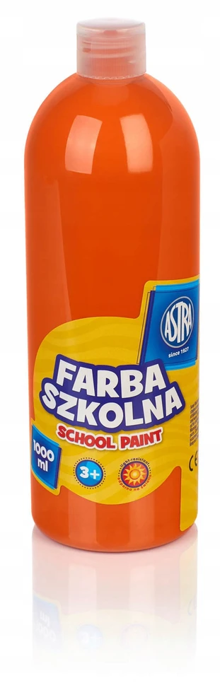 Astra plakatinių dažų 1l, oranžinės spalvos