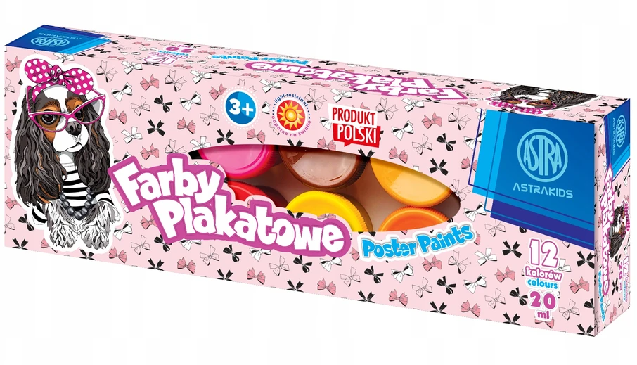 Astra plakato dažai - 12 spalvų - 20 ml