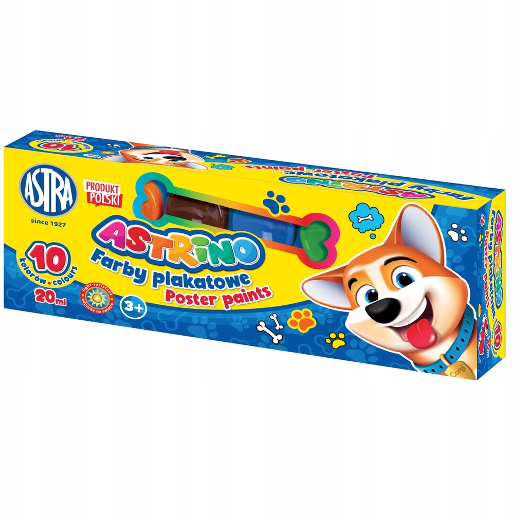 Astra Plakatų dažai 10 spalvų, 20 ml