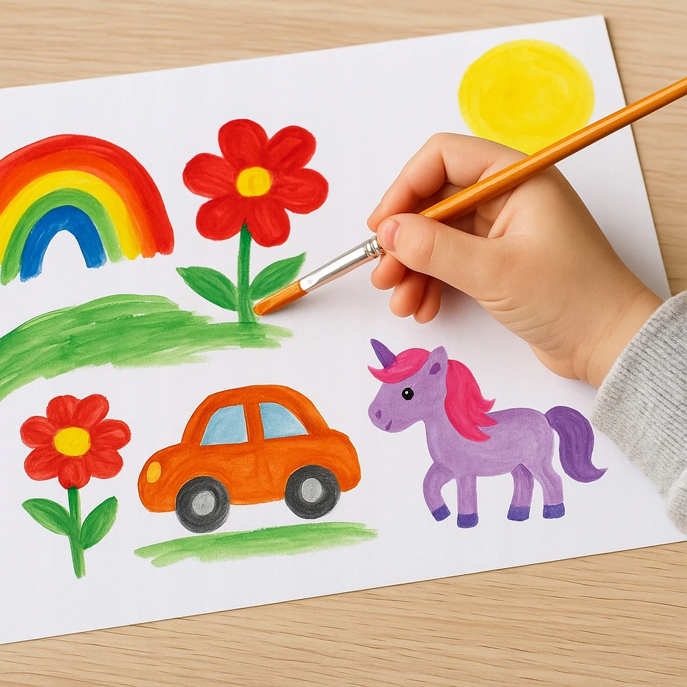 Astra Plakatų Dažai 1000 ml – 6 Spalvų Rinkinys
