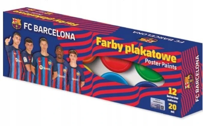 Astra plakatų dažai 12 vnt. x 20 ml Fc Barcelona