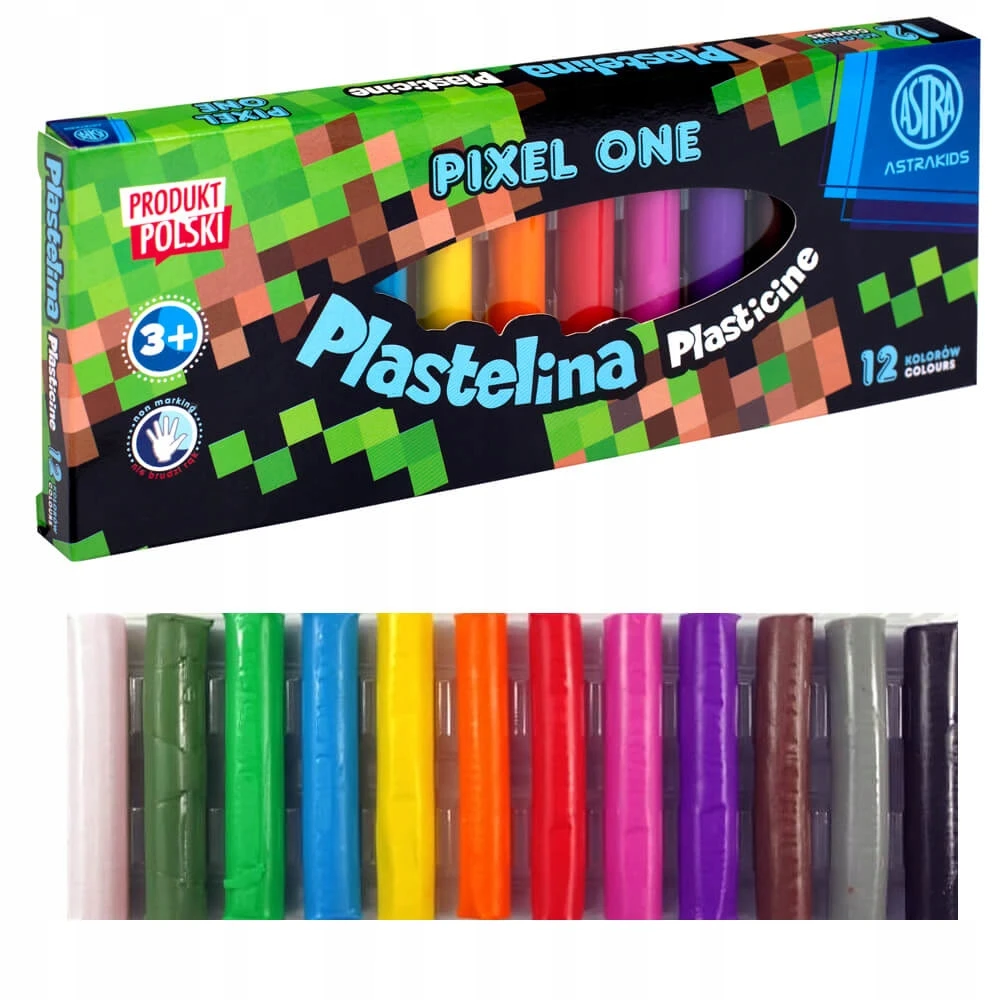 Astra plastelinas 12 spalvų