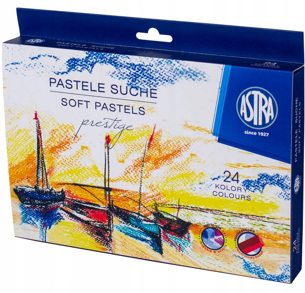 Astra Prestige sausos pastelės, 24 spalvos