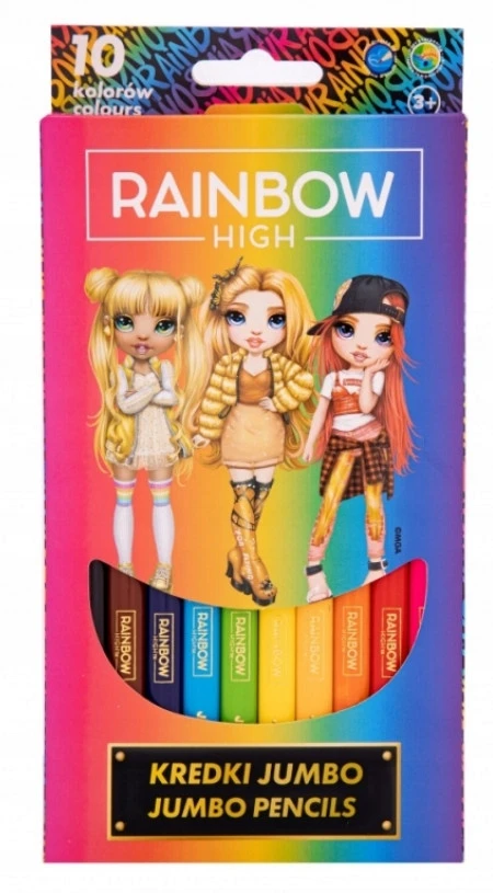 Astra Rainbow High pieštukinės spalvos, 10 vnt.