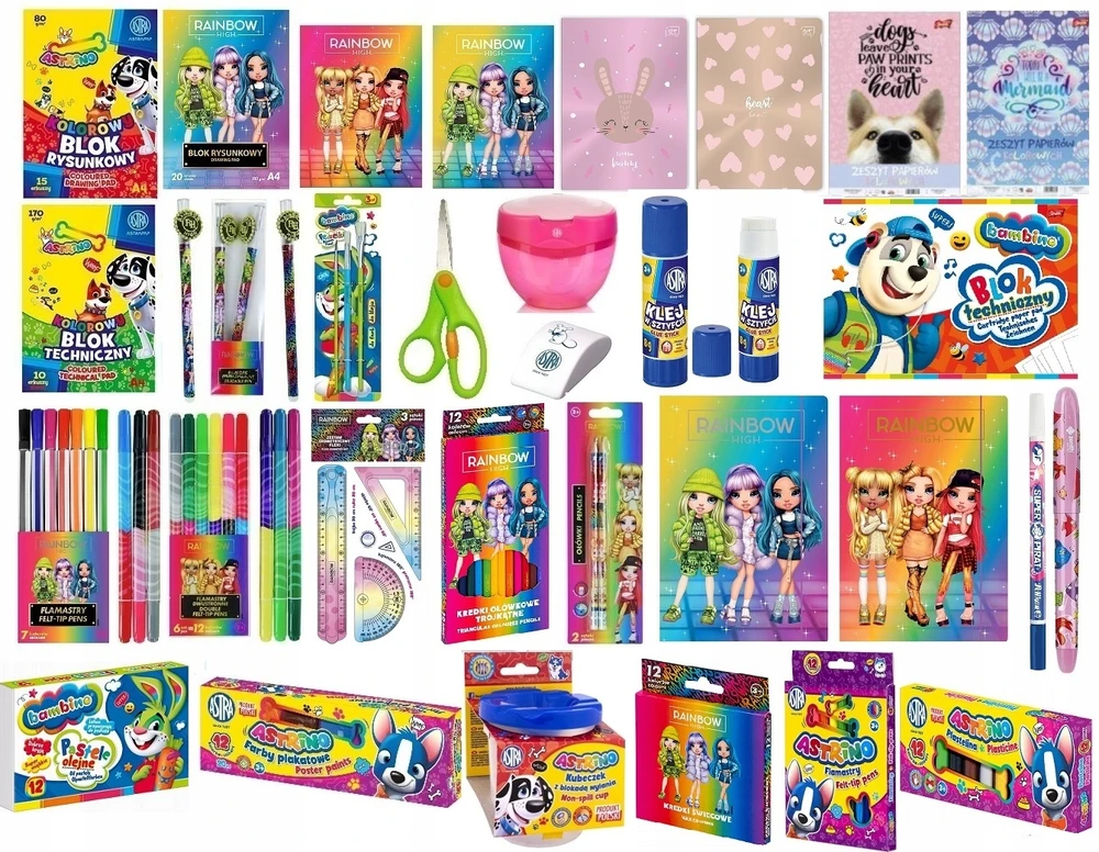 Astra Rainbow High spalvoti pieštukai, 12 vnt.