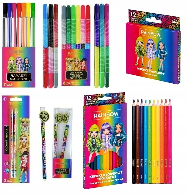 Astra Rainbow High spalvoti pieštukai, 12 vnt.