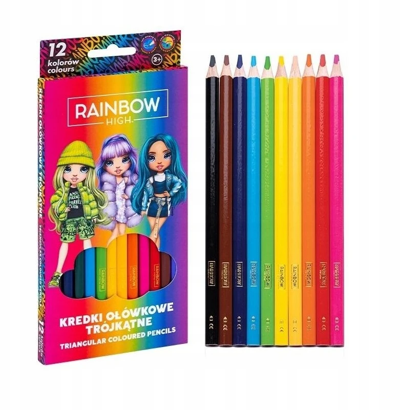 Astra Rainbow High spalvoti pieštukai, 12 vnt.