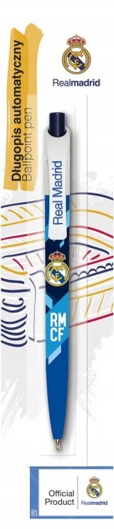 Astra Rašiklis su rutuliniu galiuku 0,7 mm, mėlynas, Real Madrid Cf