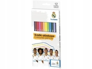 Astra Spalvoti pieštukai "real Madrid" 12 vnt. su piešimo bloku