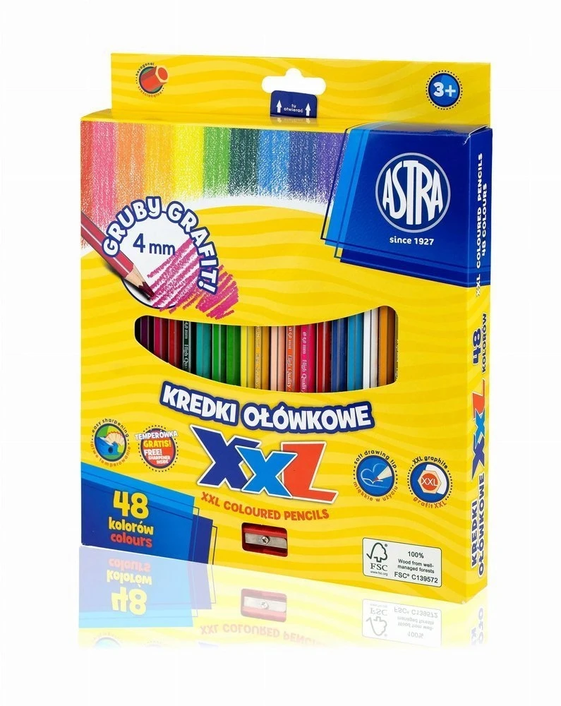 Astra Storas grafito pieštukas 48 spalvos