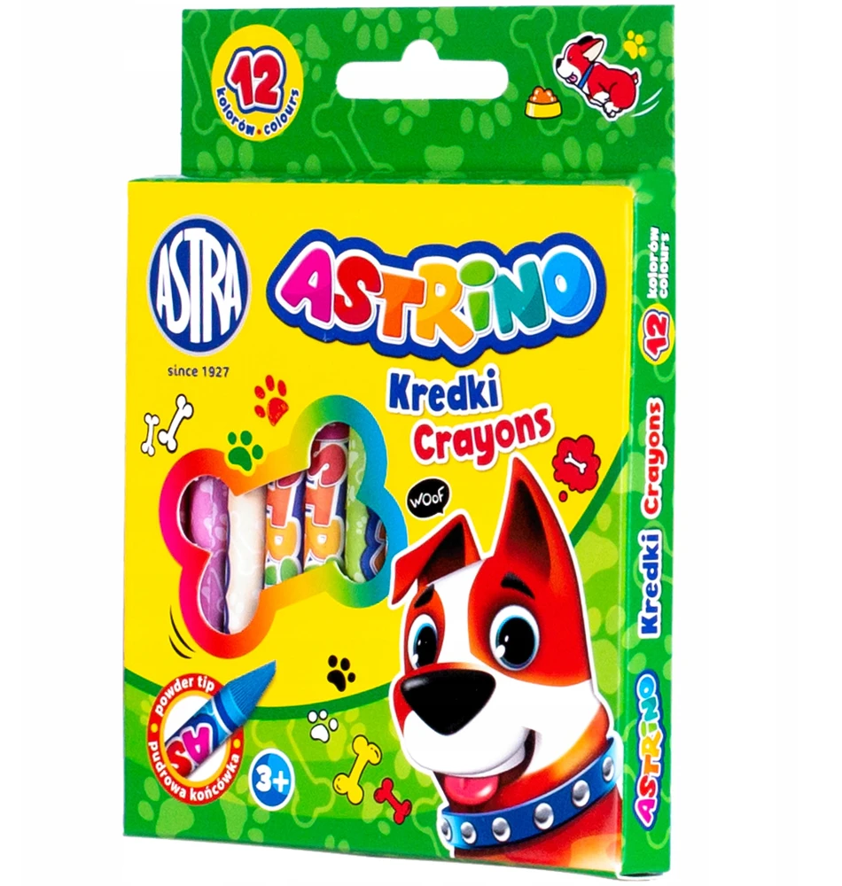 Astra kreidelės 12 spalvų