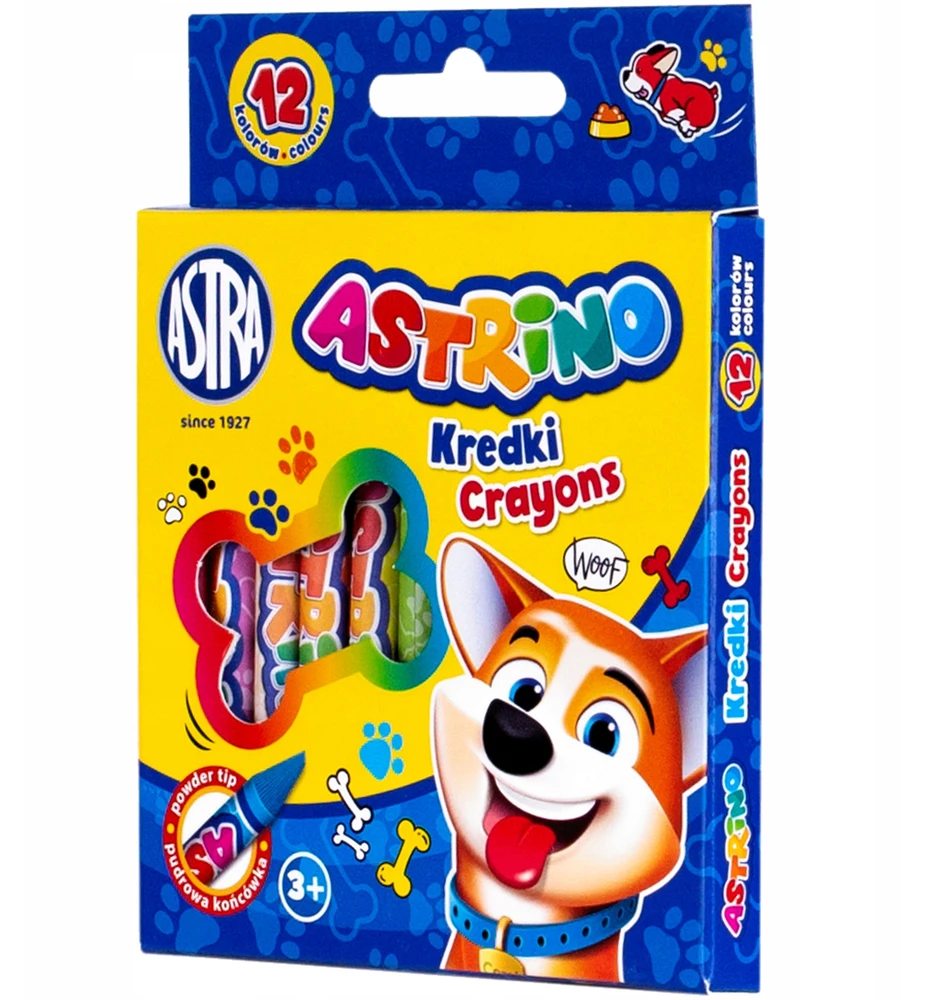 Astra kreidelės 12 spalvų