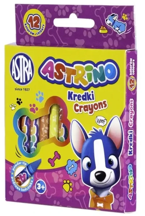 Astra kreidelės 12 spalvų