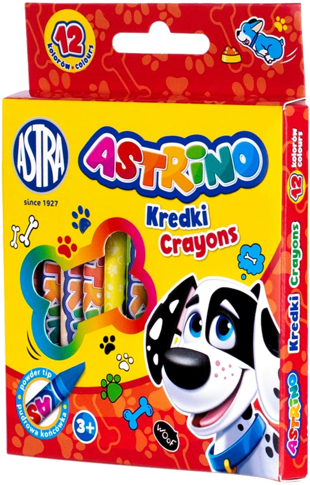 Astra kreidelės 12 spalvų