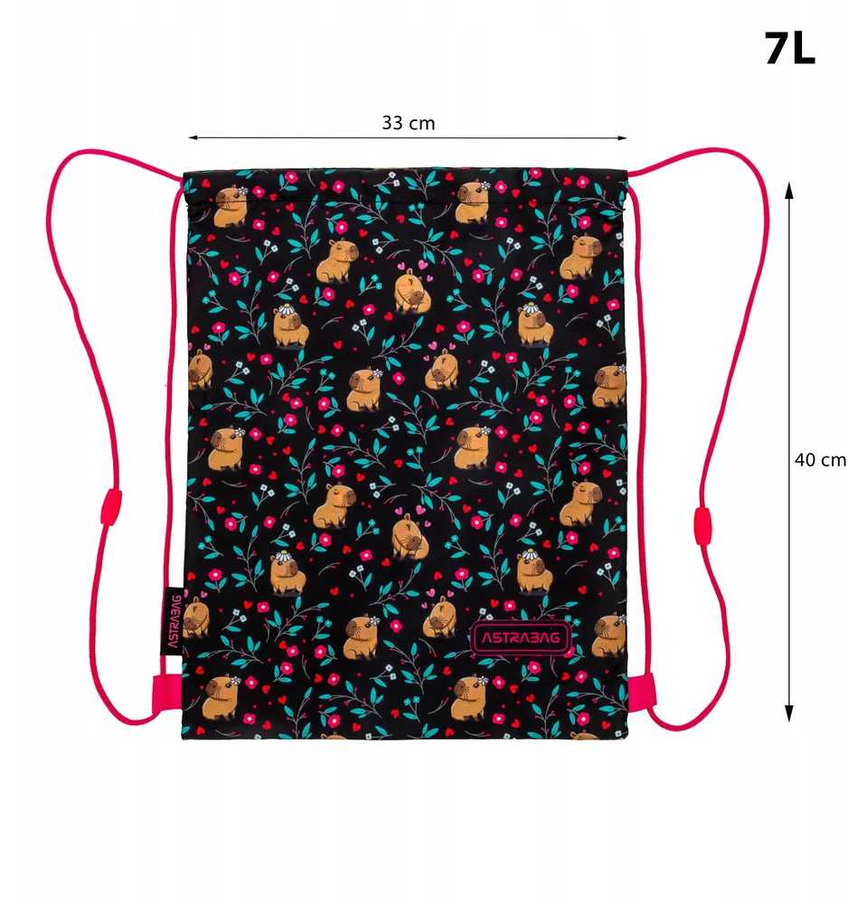 Astrabag Dėklas ant batų su raišteliais, "capybara" dizainas