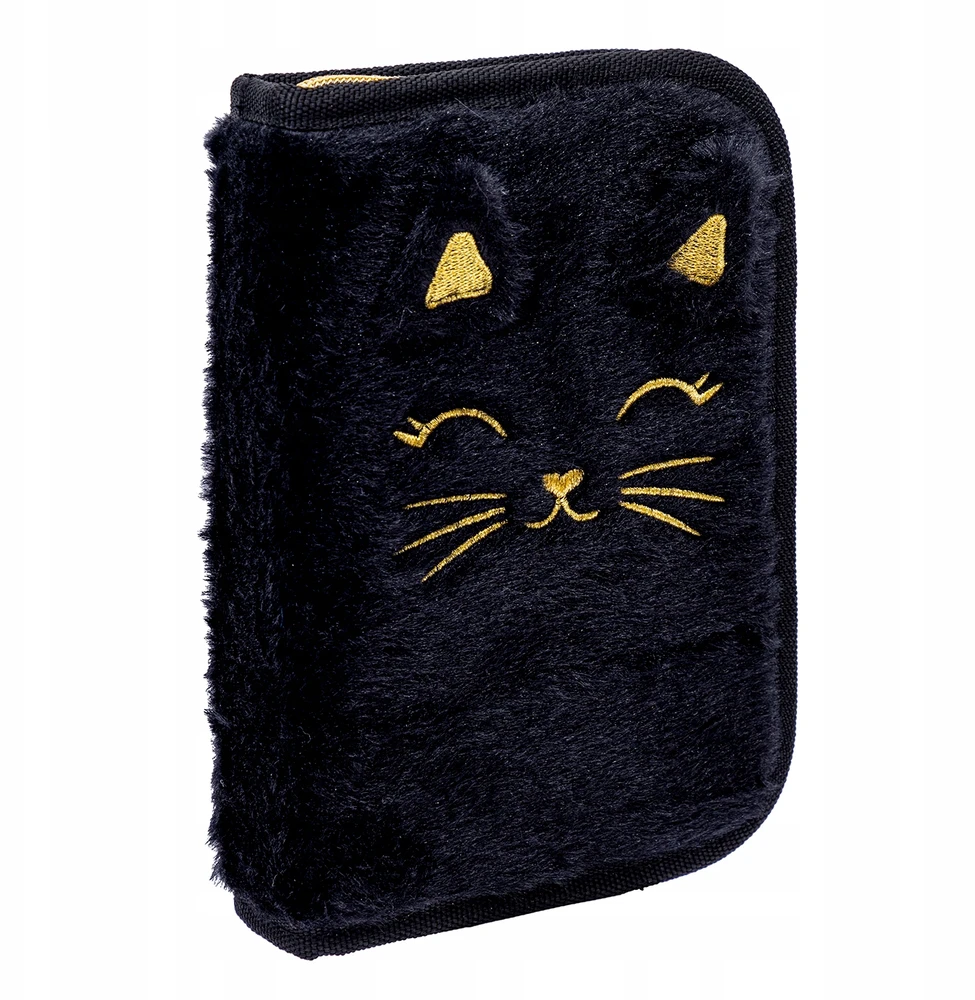 Astrabag Fluffy Kitty Juodas - mokyklinis dėklas su pilnu komplektu