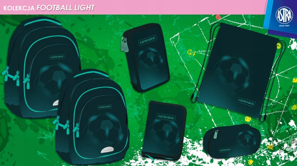 Astrabag Football Light - pieštukinė su futbolo motyvais
