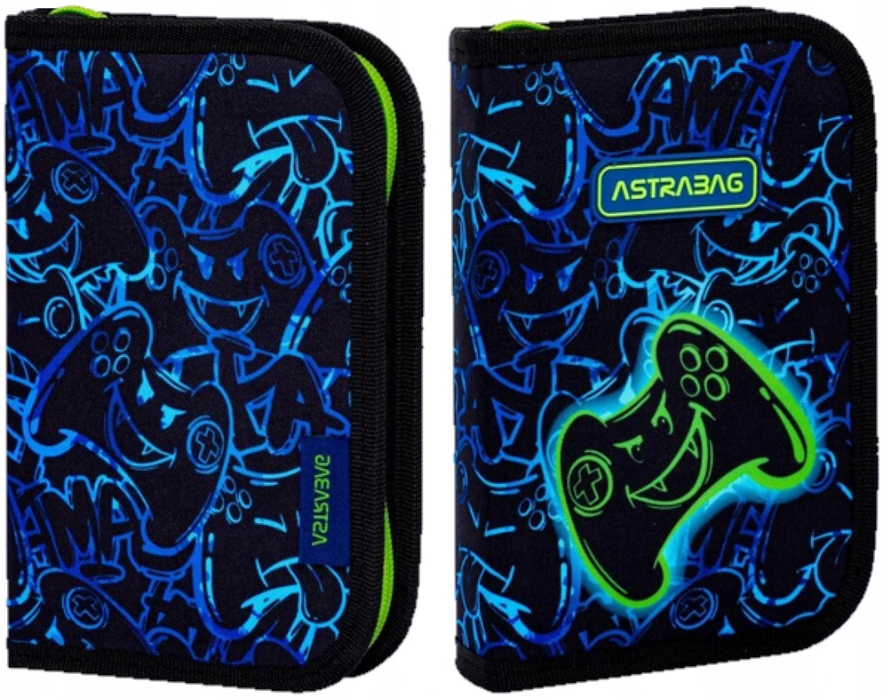 Astrabag Gaming dviejų skyrių mokyklinė penalas berniukams