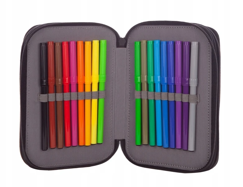 Astrabag Jumbo Play Game - trijų skyrių mokyklinis penalas su pilnu komplektu