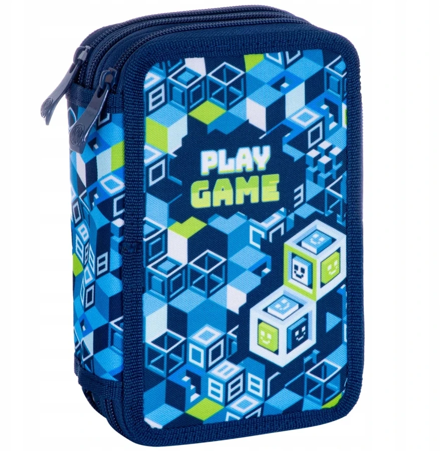 Astrabag Jumbo Play Game - trijų skyrių mokyklinis penalas su pilnu komplektu