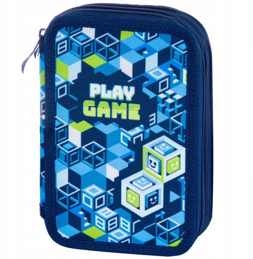 Astrabag Jumbo Play Game - trijų skyrių mokyklinis penalas su pilnu komplektu