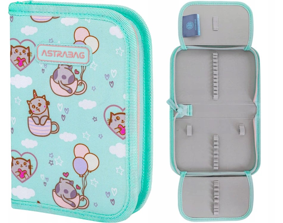 Astrabag Kitty's World vieno skyriaus dėklas su 2 atvartais