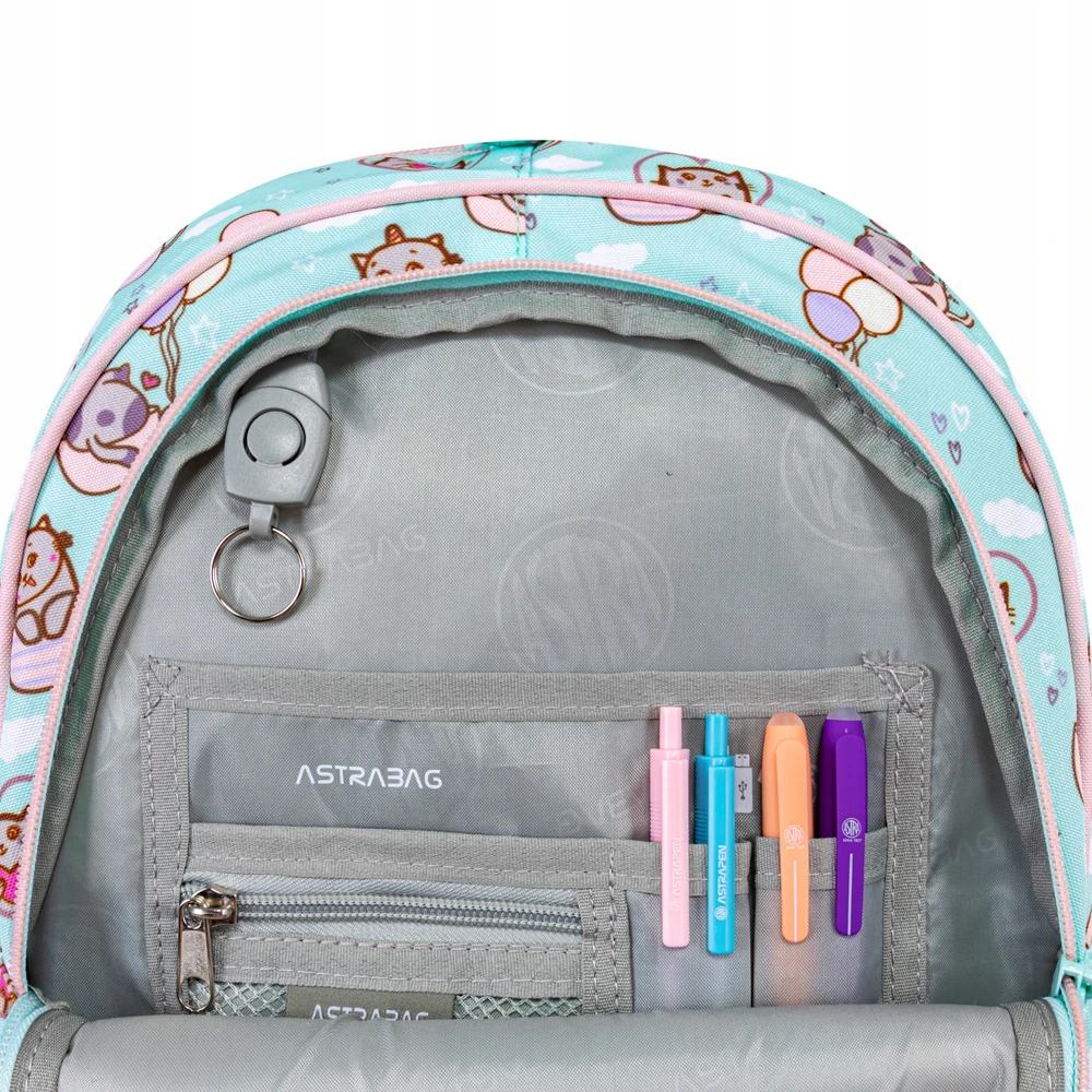 Astrabag kuprinė "kitty's World" 3-4 klasei su organizatoriumi