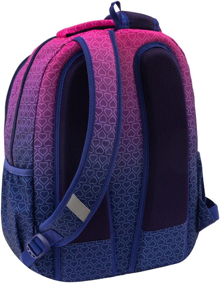 Astrabag Mergaičių mokyklinė kuprinė su laptopo skyriumi, širdelių raštu