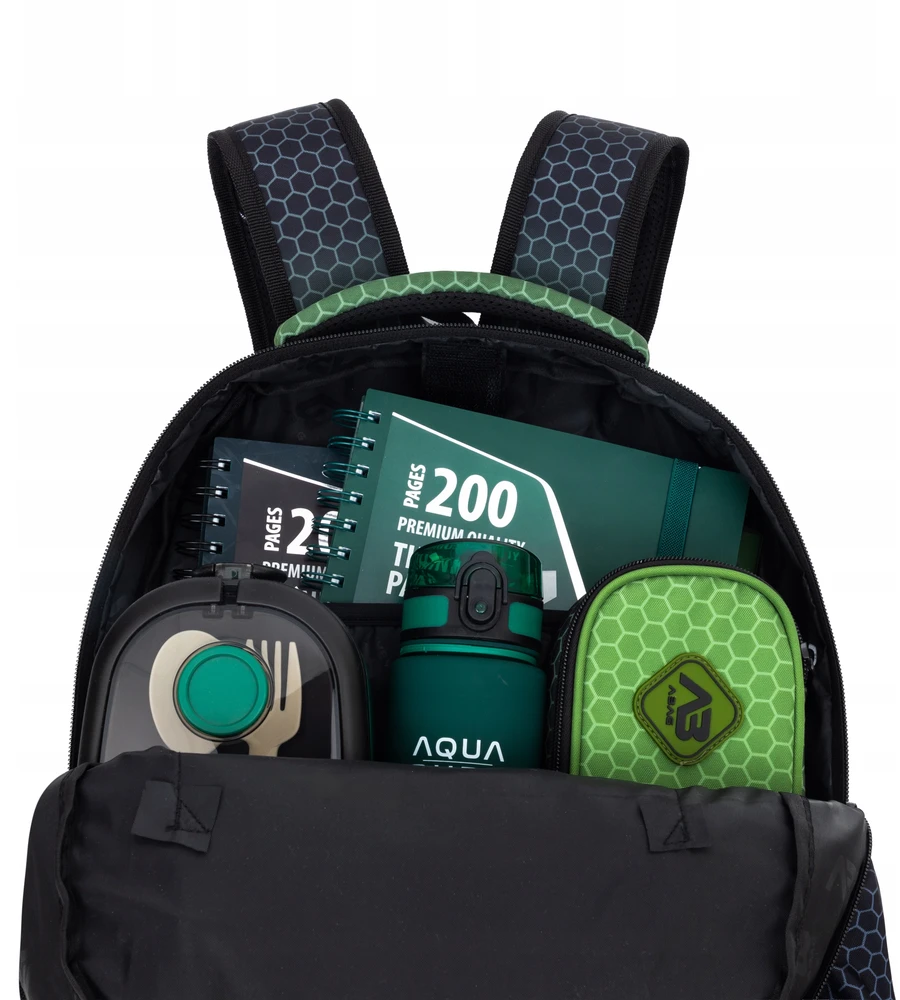 Astrabag Mokyklinė kuprinė jaunimui su skyriumi nešiojamam kompiuteriui, gradientas